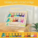 Magnetic Color & Number Maze Montessori Wooden Puzzle Game Board